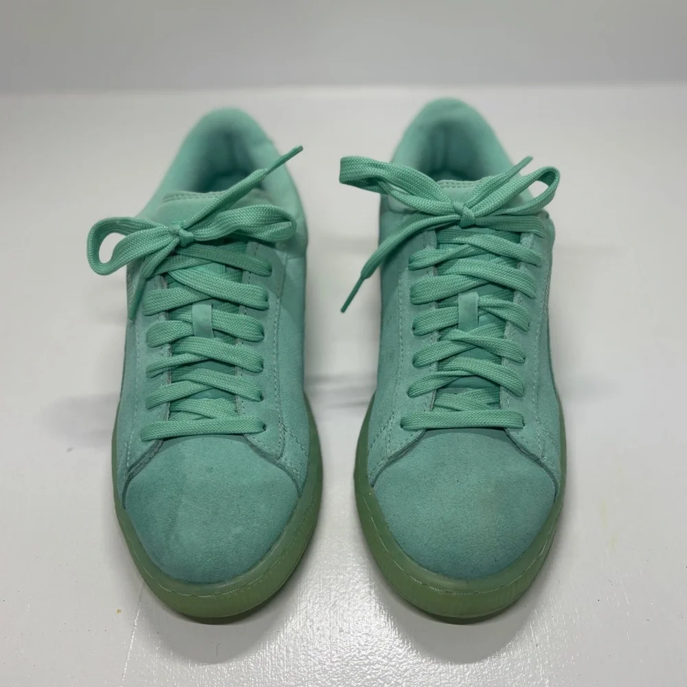 Women’s Puma Suede Classic mint green Athletic Shoes EU 38.5 US 8 men’s 6.5 - Picture 3 of 10